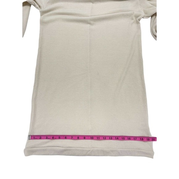 Fraiche By J In Ivory Long Sleeve Sweater Dress Size Large - Picture 8 of 10